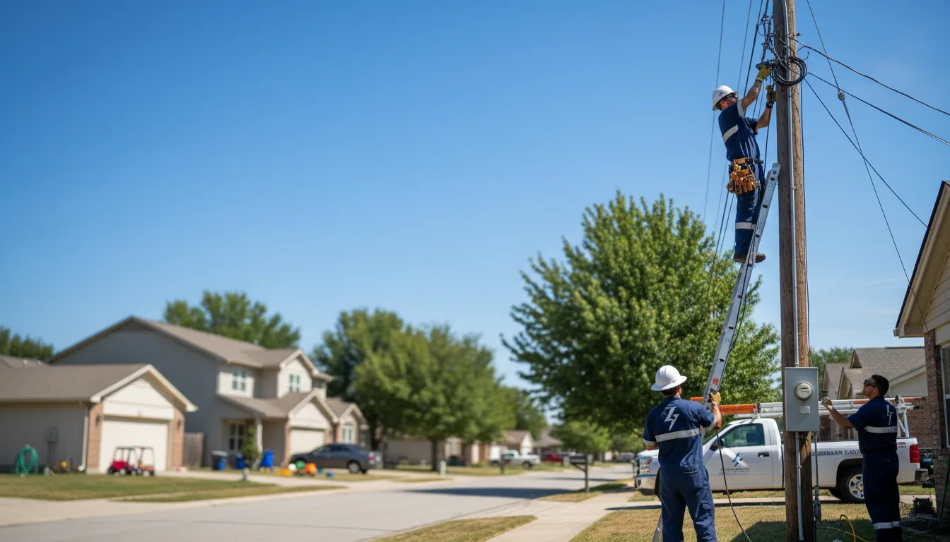Residential electrician providing installation services in Irving, TX